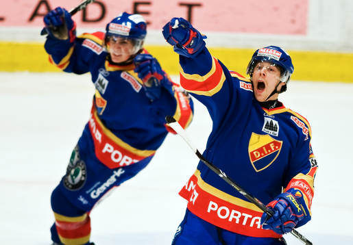 Marcus Krüger, och Niklas Anger, jubel