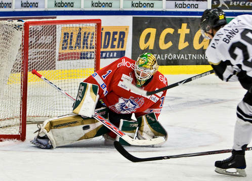Robin Rahm, målvakt Borås. Daniel Bang, AIK