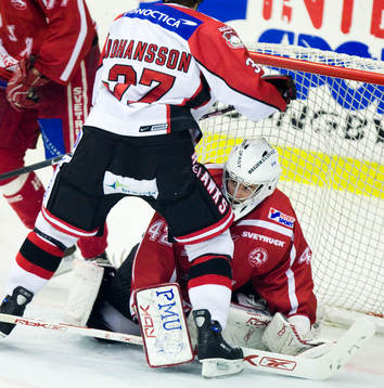 Mathias Johansson, Malmö och Petter Sandström, målvakt,