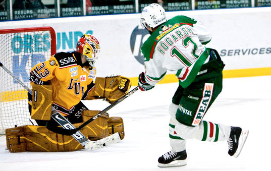 Peter Högardh, Rögle mot Mattias Modig, målvakt, Luleå