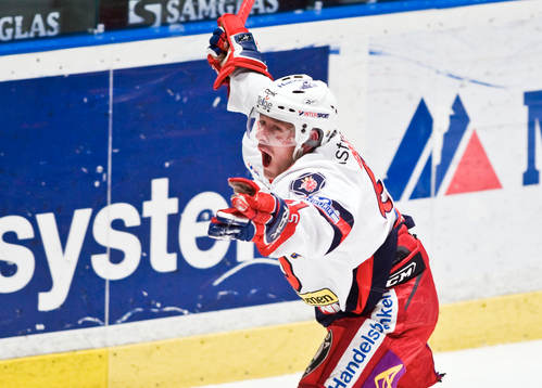 Stefan Gråhns, Södertälje reducerar till 3-2. Jubel
