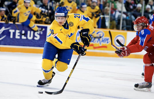 André Petersson, Sverige, på väg att göra 1-0