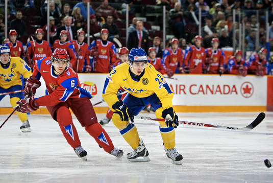 Mikhail Pashnin, Ryssland, och Mikael Backlund, Sverige,