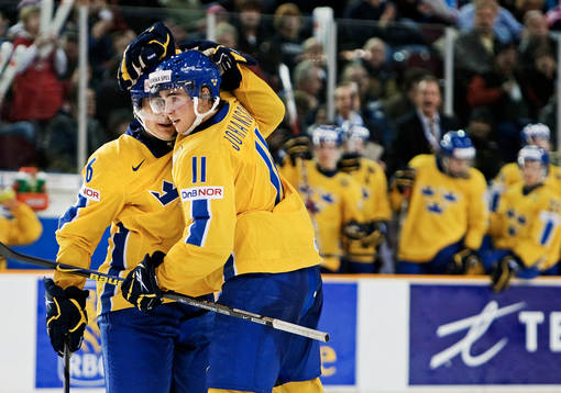 Nichlas Torp och Marcus Johansson, Sverige, jubel