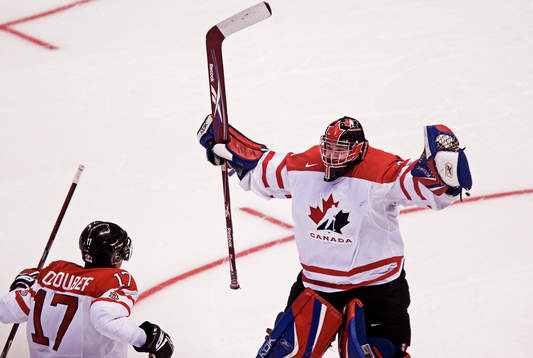 Dustin Tokarski, målvakt, Kanada, jubel