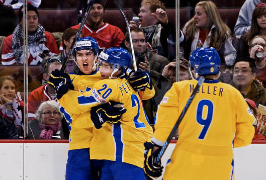 Mikael Backlund och André Petersson, Sverige, jubel