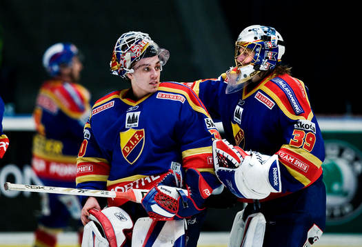 Tim Sandberg och Stefan Ridderwall, målvakt Djurgården
