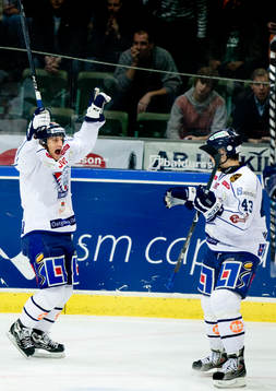 Mattias Carlsson, Tomas Surovy, Linköping, jubel