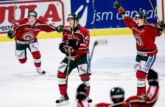 Philip Larsen, Jonas Nordquist, Frölunda, jubel