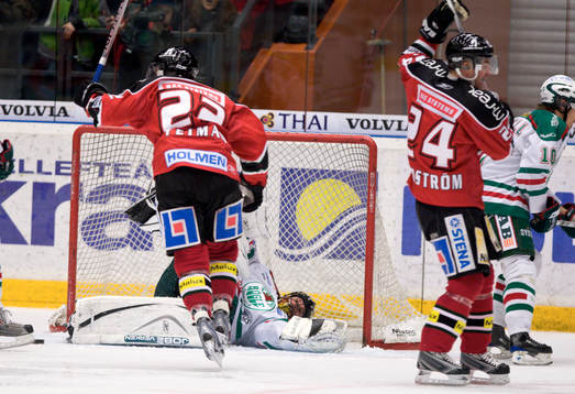 Patrick Yetman, Modo och Jürgen Penker, målvakt, Rögle