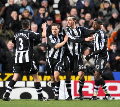 Andy Carroll, Newcastle, glädje, jubel