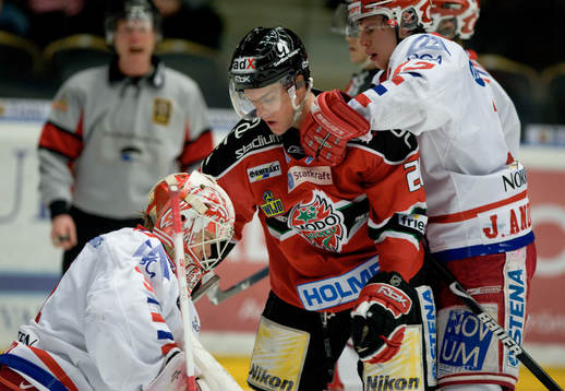 Oscar Steen, Modo mot Johan Backlund, Målvakt Timrå och