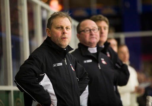Göran Karlström, tränare och Peo Larsson, sportchef