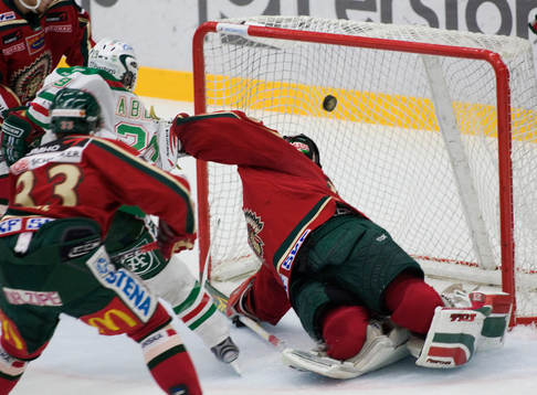 3-0 Chris Abbott, Rögle gör mål.  Johan Holmqvist,