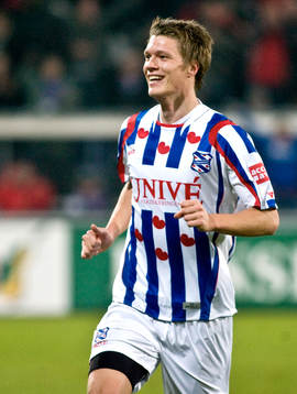 Viktor Elm, Heerenveen. Jubel 2-1
