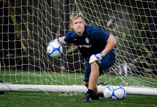 Johan Dahlin, målvakt