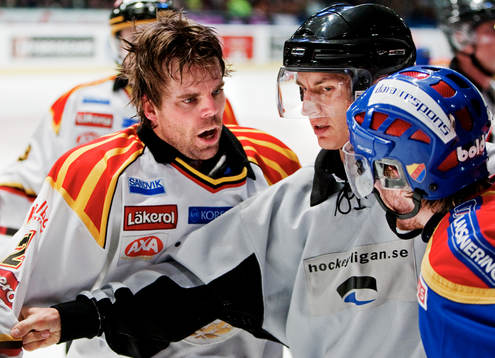 Ove Molin, Brynäs, är upprörd på Robin Figren,