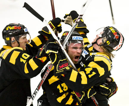 Fredrik Krekula, Niko Dimitrakos och Mathias Månsson,