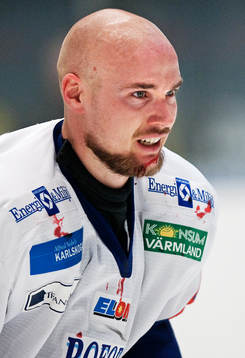 Fredrik Ericson, Bofors, skadades i första perioden
