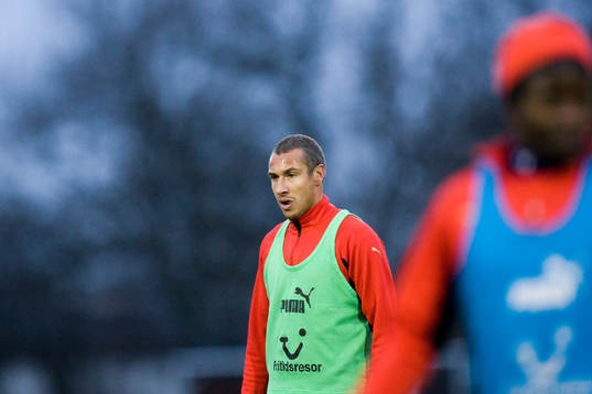 Henrik Larsson gjorde sin första träning
