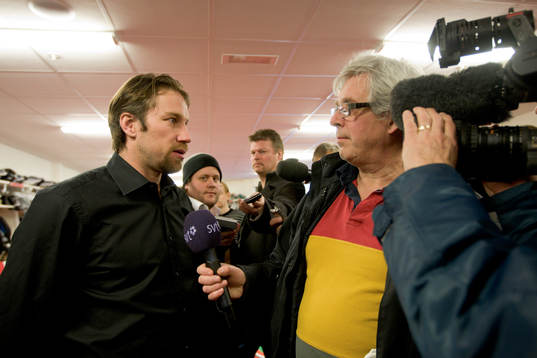 Ishockey, Presskonerens, Peter Forsberg är klar för Modo