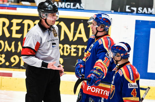 Ulf Rönnmark, domare och Nichlas Falk