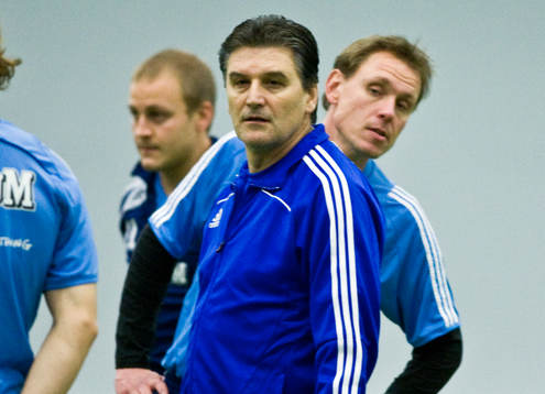 Zoran Lukic, tränare och Andrée Jeglertz, tränare