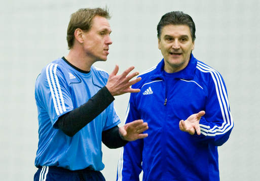Zoran Lukic, tränare och Andrée Jeglertz, tränare