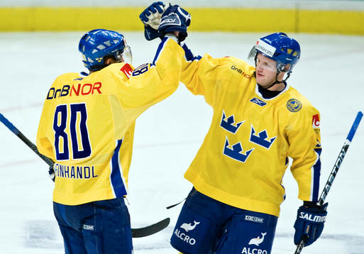 Mattias Weinhandl, och Tony Mårtensson, jubel