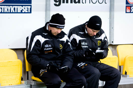 Peter Wettergren, assisterande tränare, Magnus Haglund,