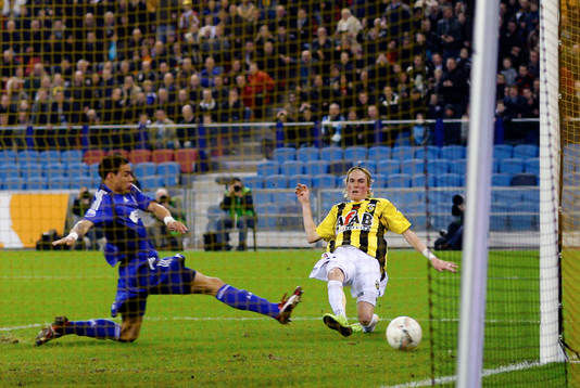 Fotboll, Eredivisie, holländsk liga, Vitesse - Ajax  Lasse