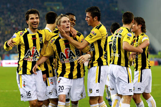 Fotboll, Eredivisie, holländsk liga, Vitesse - Ajax  Lasse