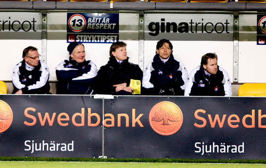 Ledarstaben i Örgryte, Martin Pringle och  Janne Carlsson