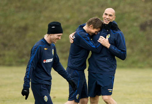 Christian Wilhelmsson, Markus Rosenberg och Daniel