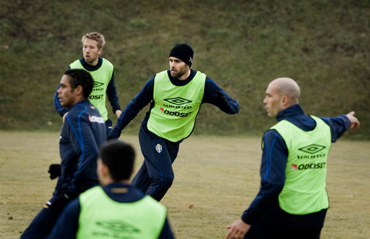 Backarna Adam Johansson, Olof Mellberg, Daniel Majstorovic