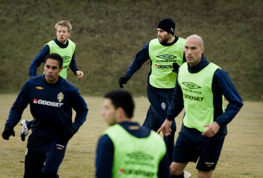 Backarna Adam Johansson, Olof Mellberg, Daniel Majstorovic