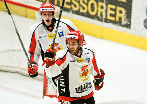 Johan Jonsson, och Linus Stensson,  jubel