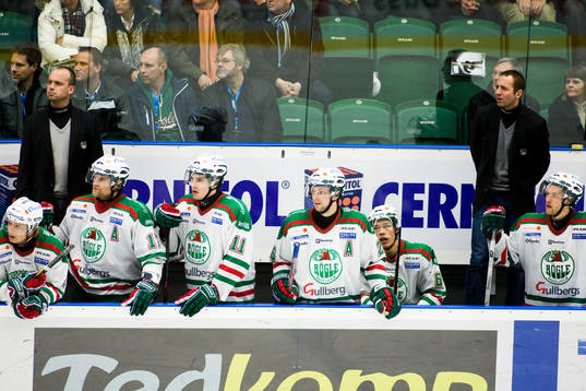 Peter Johansson, tränare, Roger Hansson, sportchef,