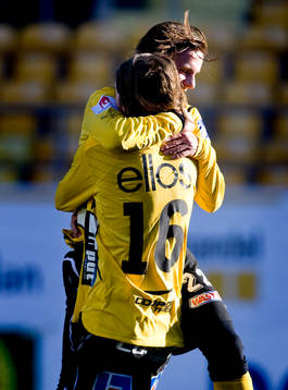 Niklas Hult, Daniel Nordmark,  jubel