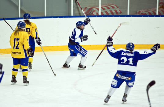 Marjo Voutilainen, Finland, jubel