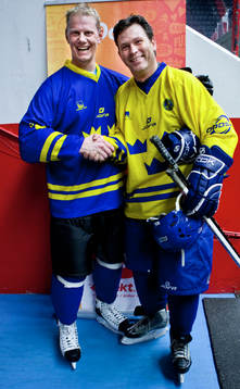 Niklas Wikegård och Pontus Kåmark spelade en match för