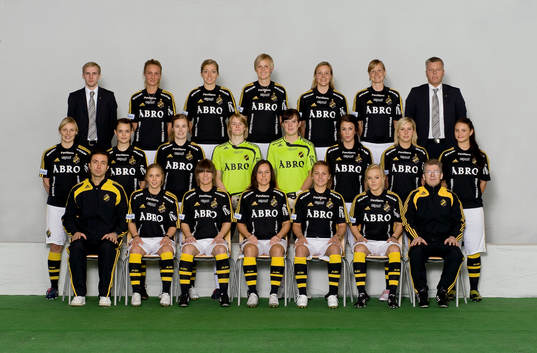 Fotboll, Dam, Damallsvenskan, AIK, Lagbild