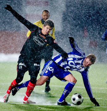 Fotboll, allsvenskan, träningsmatch IFK Göteborg -