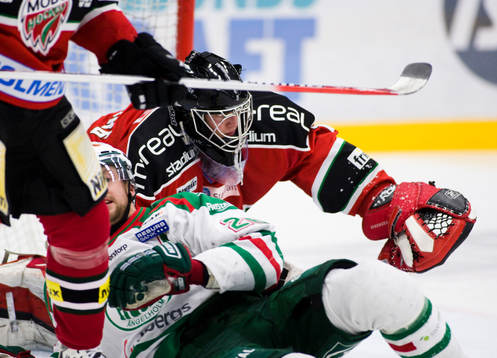 Jacob Johansson, Rögle och Niklas Svedberg, målvakt, Modo