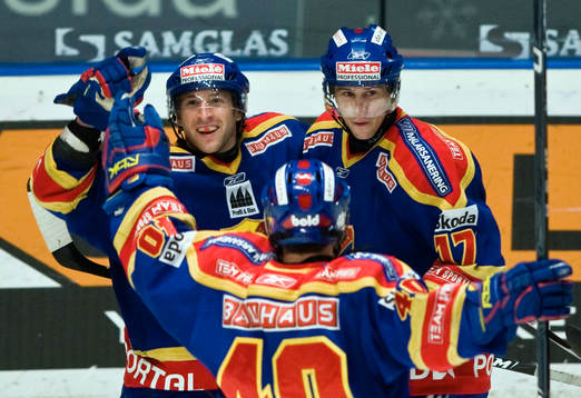 David Schneder, och Niklas Anger, jubel