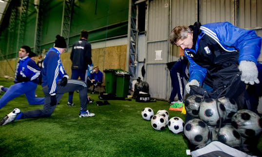 IFK tränar tidigt på morgonen. Eijlert Björkman