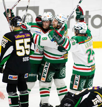 Jakob Johansson, Mathias Porseland och Chris Abbott,