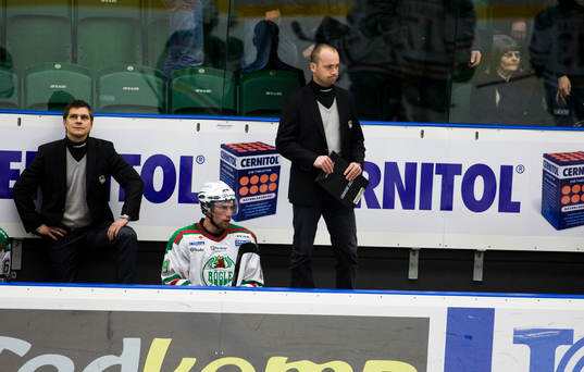 Björn Hellkvist, Peter Johansson, tränare, Rögle, depp.