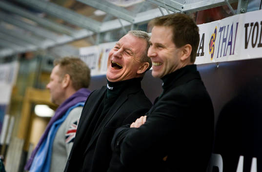Jan Karlsson, assisterande tränare och Ulf Dahlén,