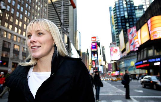 Johanna Frisk har landat i USA. Idag fanns hon på plats i